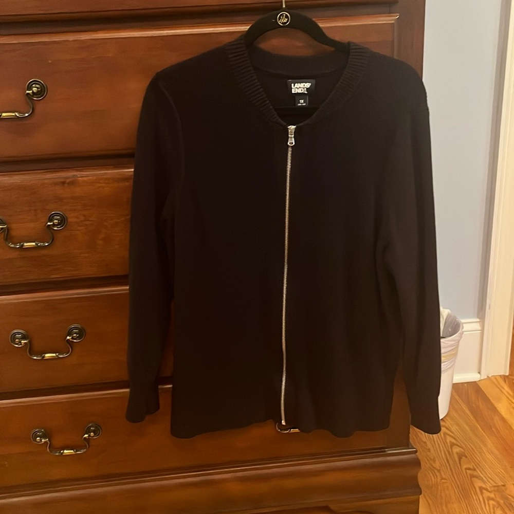 Women’s Lands’ End - zip sweater